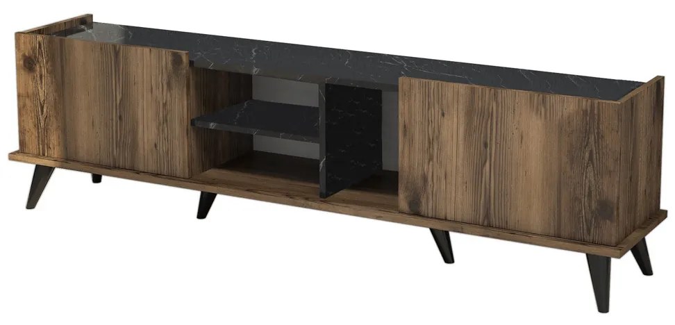 Stolik pod telewizor Elegante Walnut Black