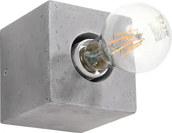 Kwadratowy kinkiet betonowy loft - EX648 L5-F76