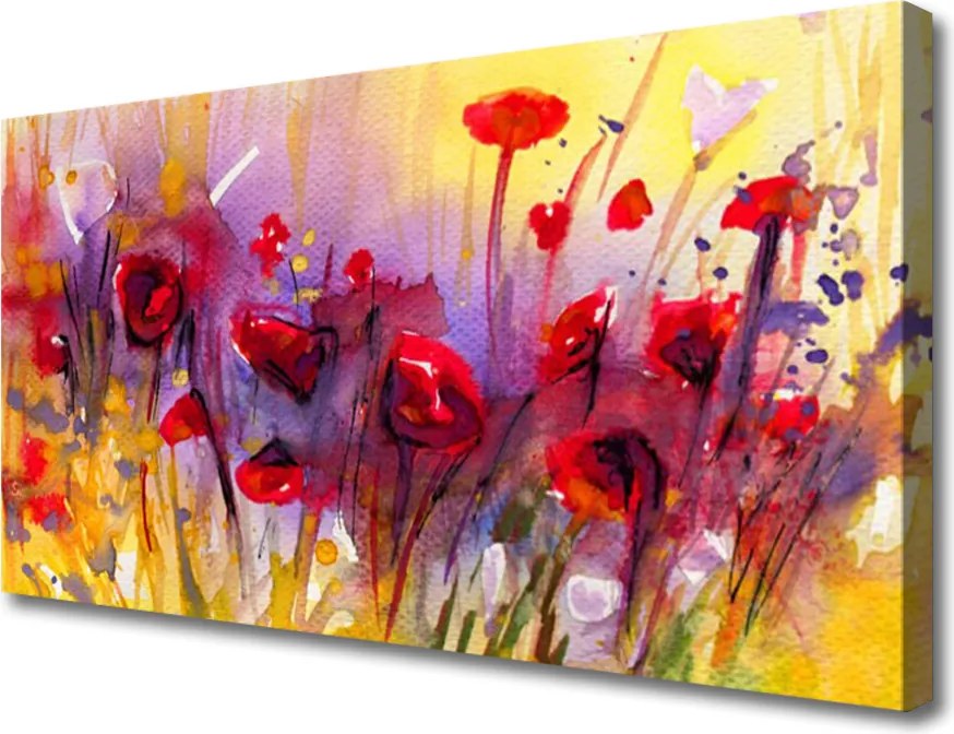 Obraz na płótnie Graficzna Interpretacja Flory