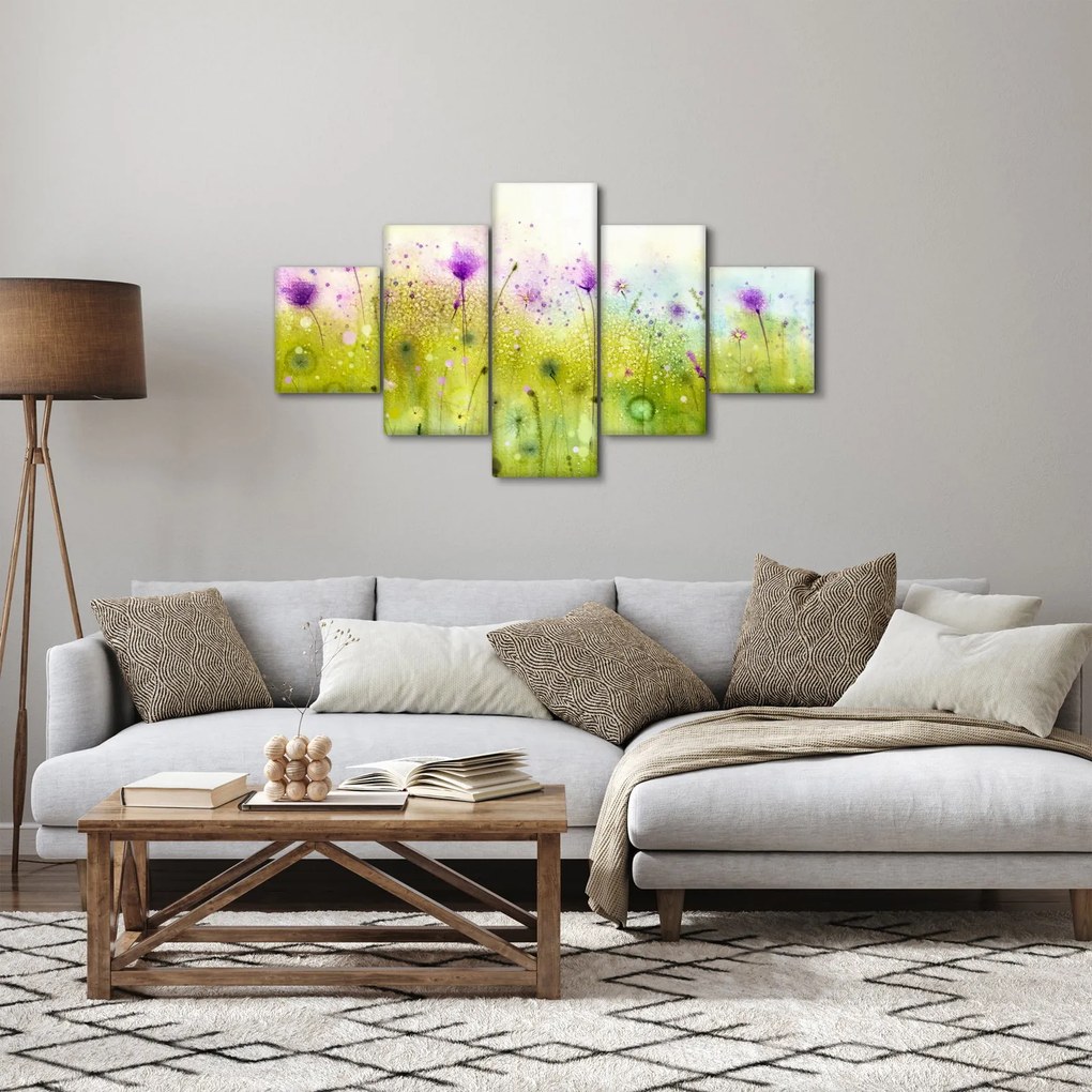 Obraz - Kwiaty polne (125x70 cm)
