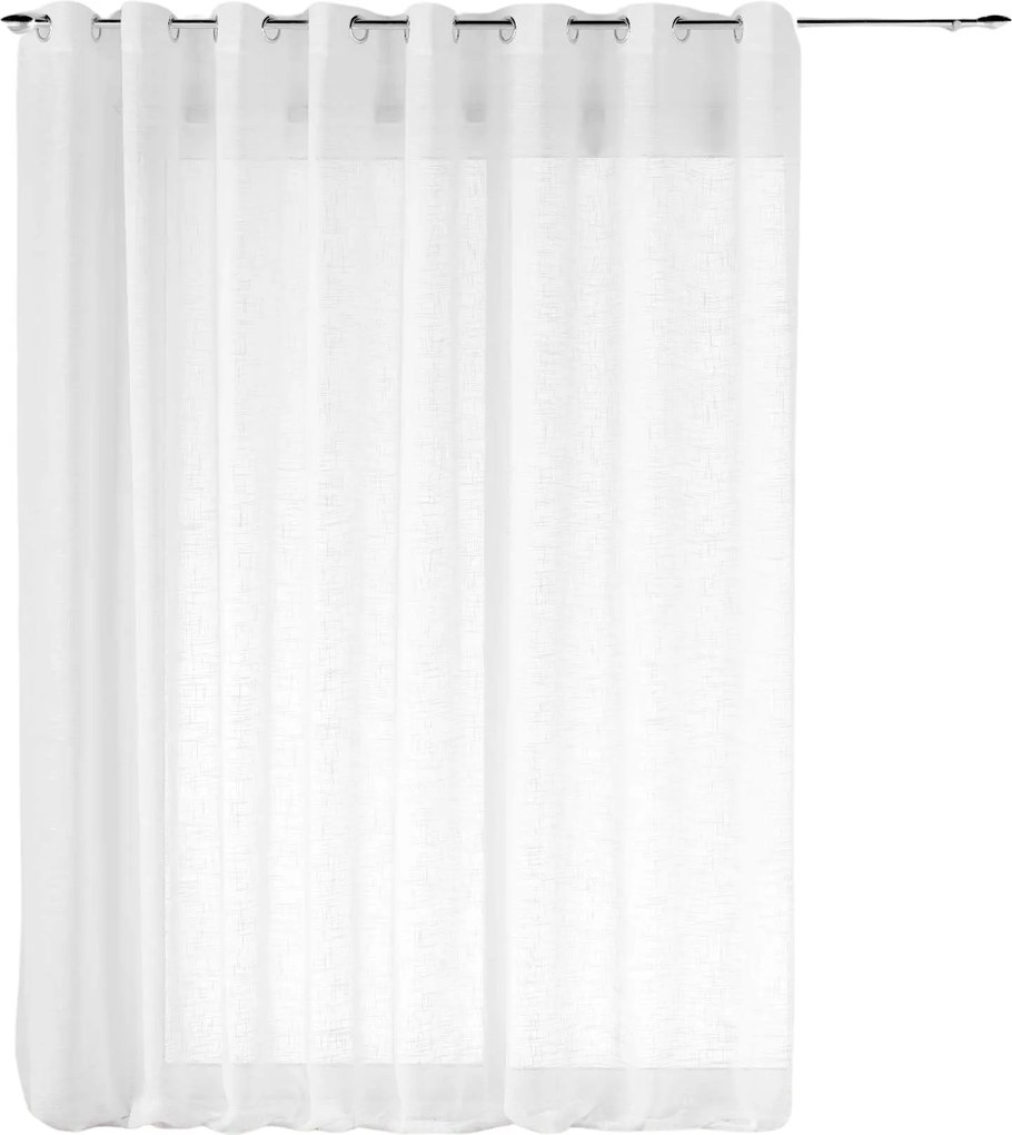 Szeroka firana na przelotkach, z efektem lnu, HALTONA