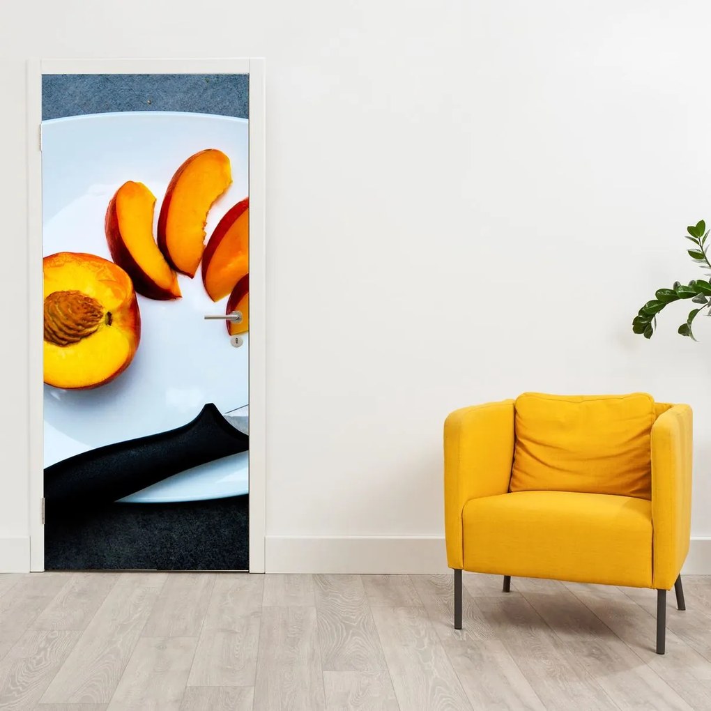 Fototapeta na drzwi - Brzoskwinia (95x205cm)
