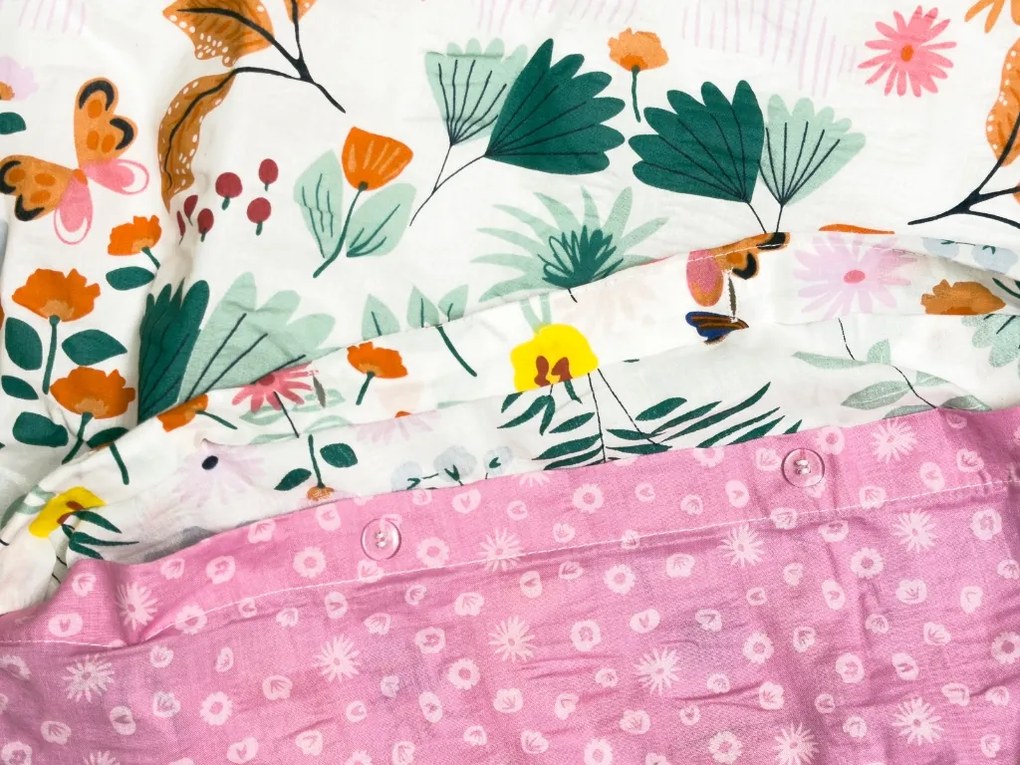 PrzytulneMieszkanie.pl PrzytulneMieszkanie.pl Pościel z kory do łóżeczka Renforcé LUNETTA różowa Rozmiar pościeli: 45 x 65 cm | 90 x 140 cm