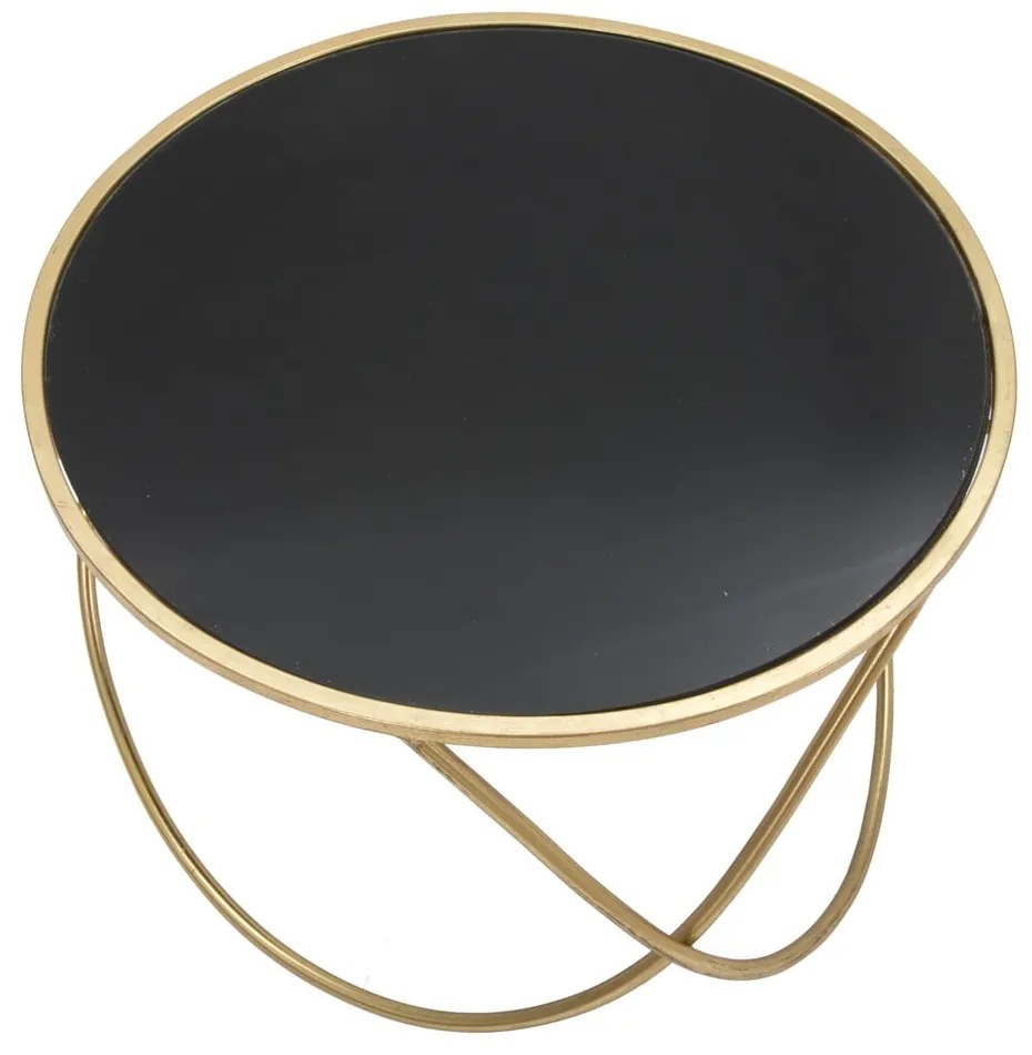 Okrągły stolik ze szklanym blatem ø 60 cm Ring – Mauro Ferretti