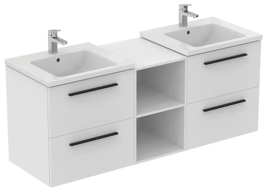 Szarobeżowa wisząca szafka pod umywalkę 100x63 cm i.Life B – Ideal Standard