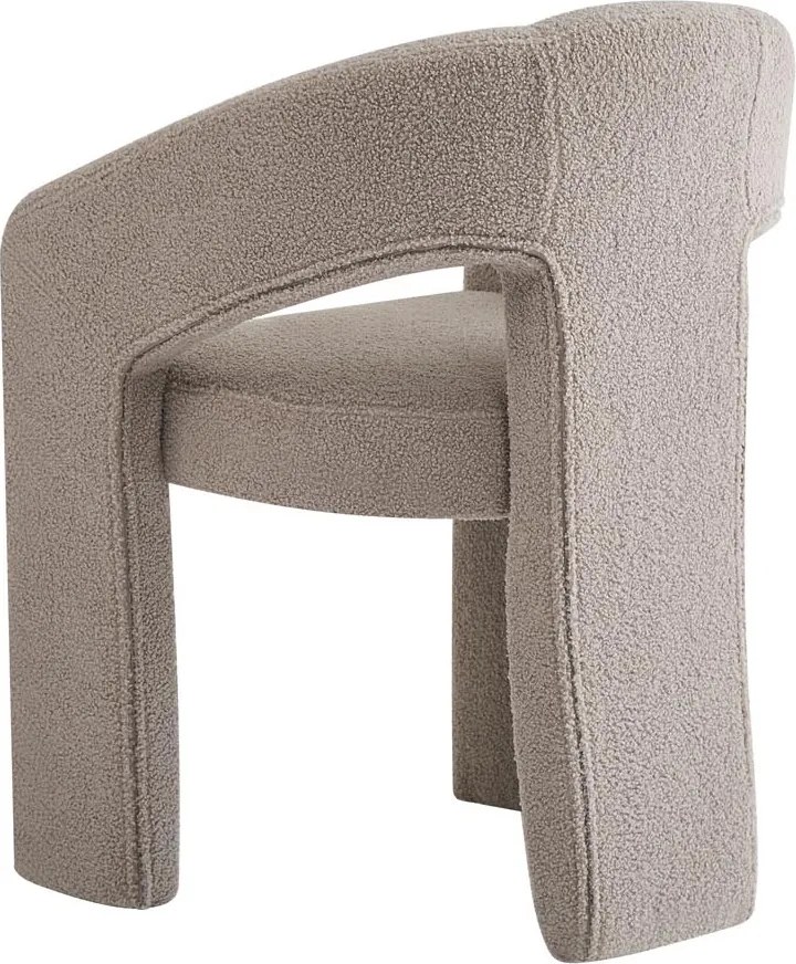 Tapicerowane krzesło do jadalni w tkaninie bouclé K612 Halmar