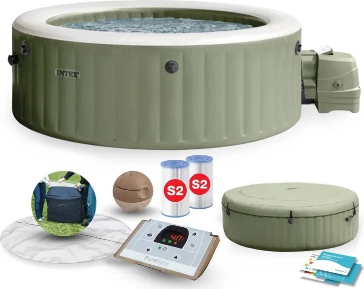 Jacuzzi ogrodowe z hydromasażem 216 cm Intex 428, 6-osób, 140 dysz bąbelkowych