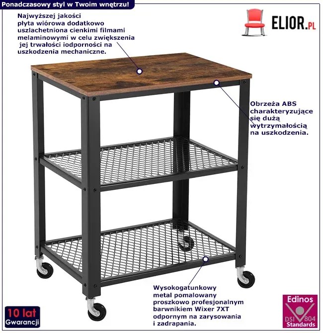 Industrialny barek na kółkach L1-L99