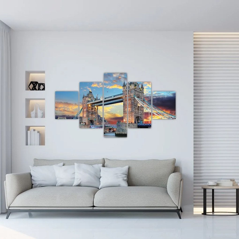 Obraz - Tower Bridge, Londyn, Anglia (125x70 cm)