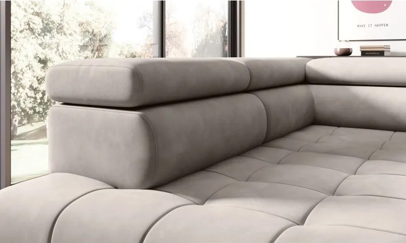 Narożnik CHIVAS L Lewostronny z Elektryczną regulacją siedziska wolnostojący tkanina Element 18 WERSAL