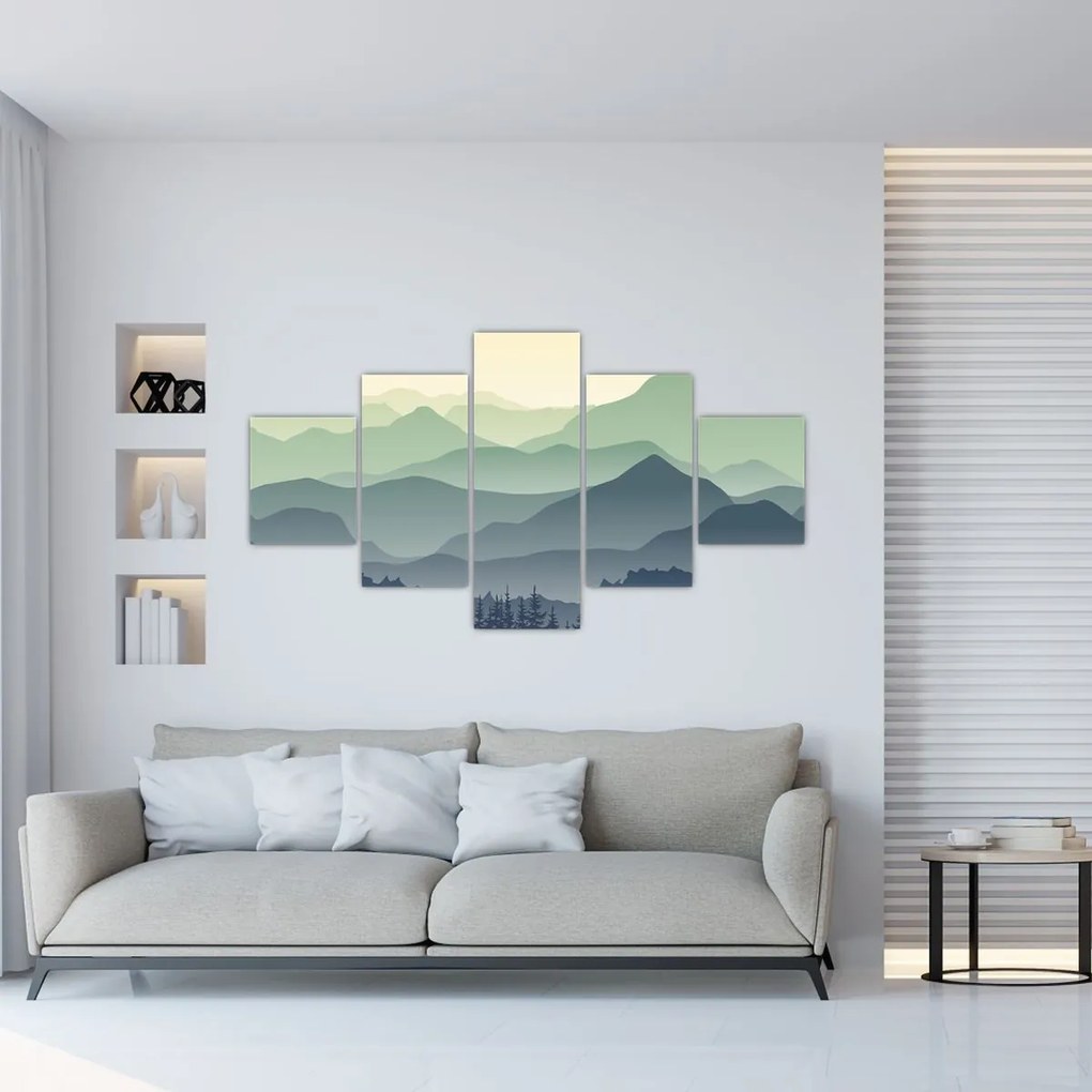 Obraz - Forest Mountain (125x70 cm)