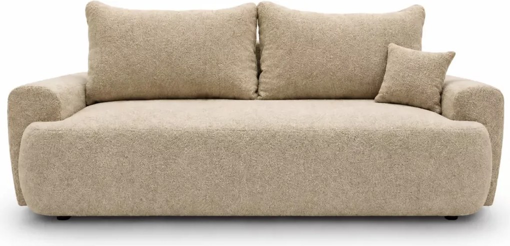 Kanapa Olenn z funkcją spania – nowoczesna sofa z pojemnikiem na pościel do salonu