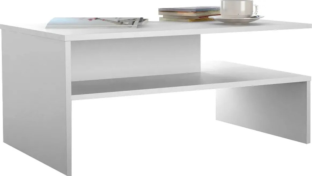 Biała Minimalistyczna Ława Kawowa D8-C70