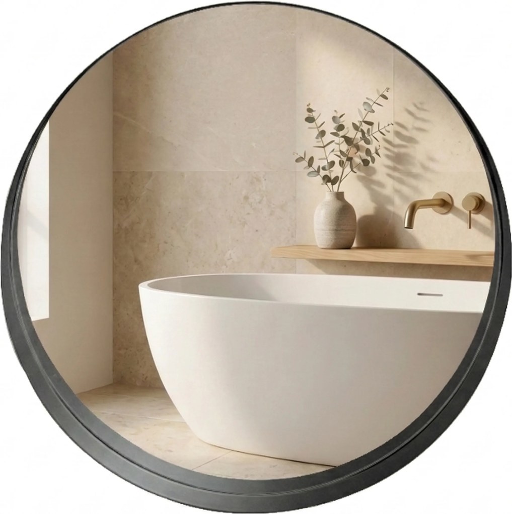 Okrągłe lustro ścienne SVEA, Ø 50 cm