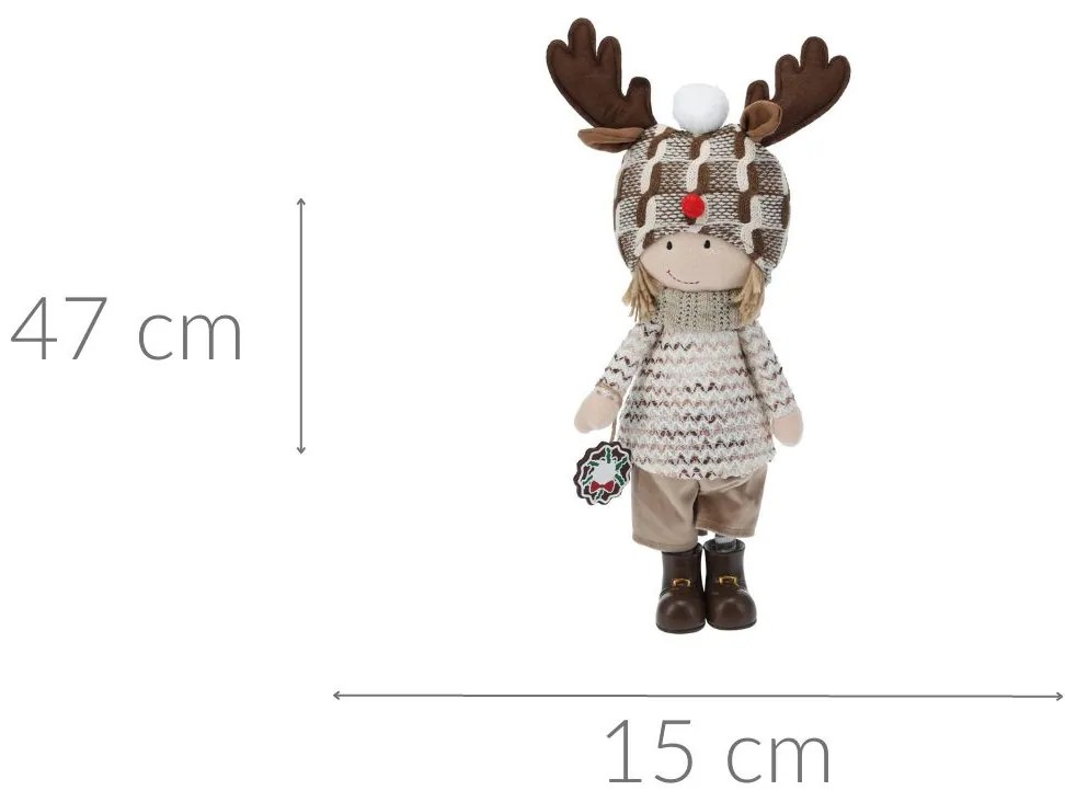 Pluszowa dekoracja świąteczna, 47 cm