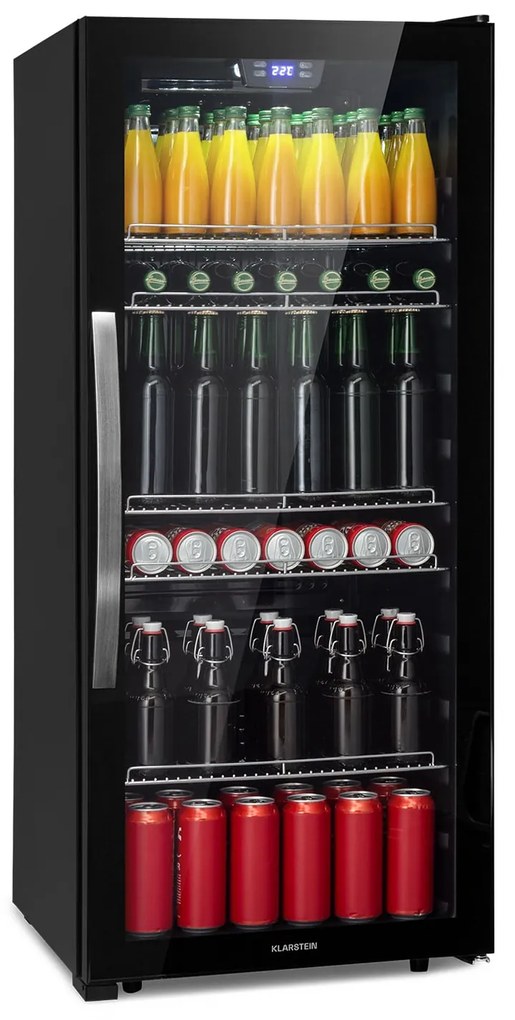 Klarstein Beersafe 128cm 242L Lodówka na Napoje Czarny