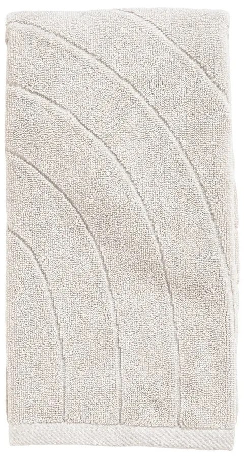 Jasnoszary bawełniany ręcznik frotte 50x100 cm Time – Zone
