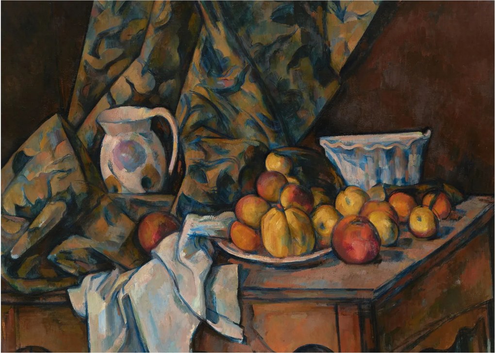 Obraz - Paul Cézanne, Still Life with Apples and Peaches, reprodukcje (70x50 cm)