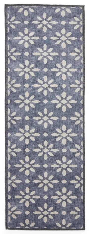 Ciemnoniebieski chodnik odpowiedni do prania 76x230 cm Coral Blue – Think Rugs