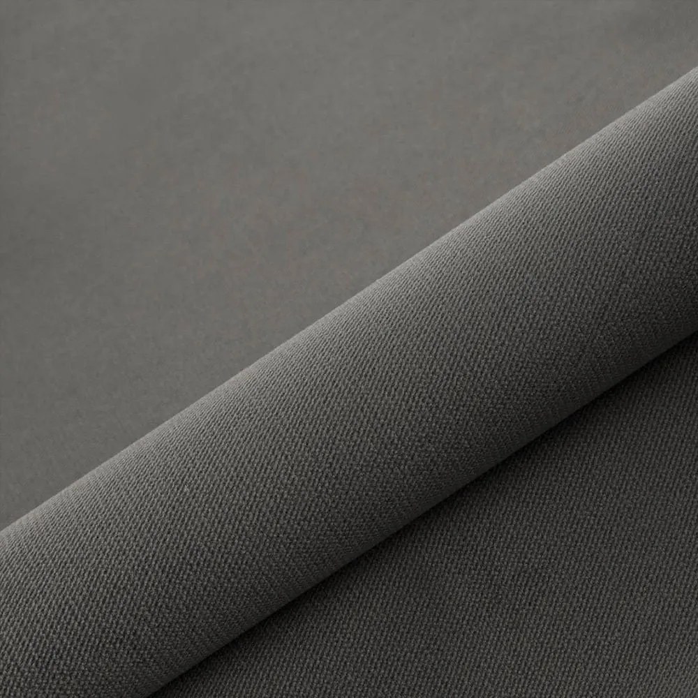 Ciemnoszare tapicerowane łóżko dwuosobowe ze schowkiem i stelażem 140x200 cm Solvo – Maison de Rêve