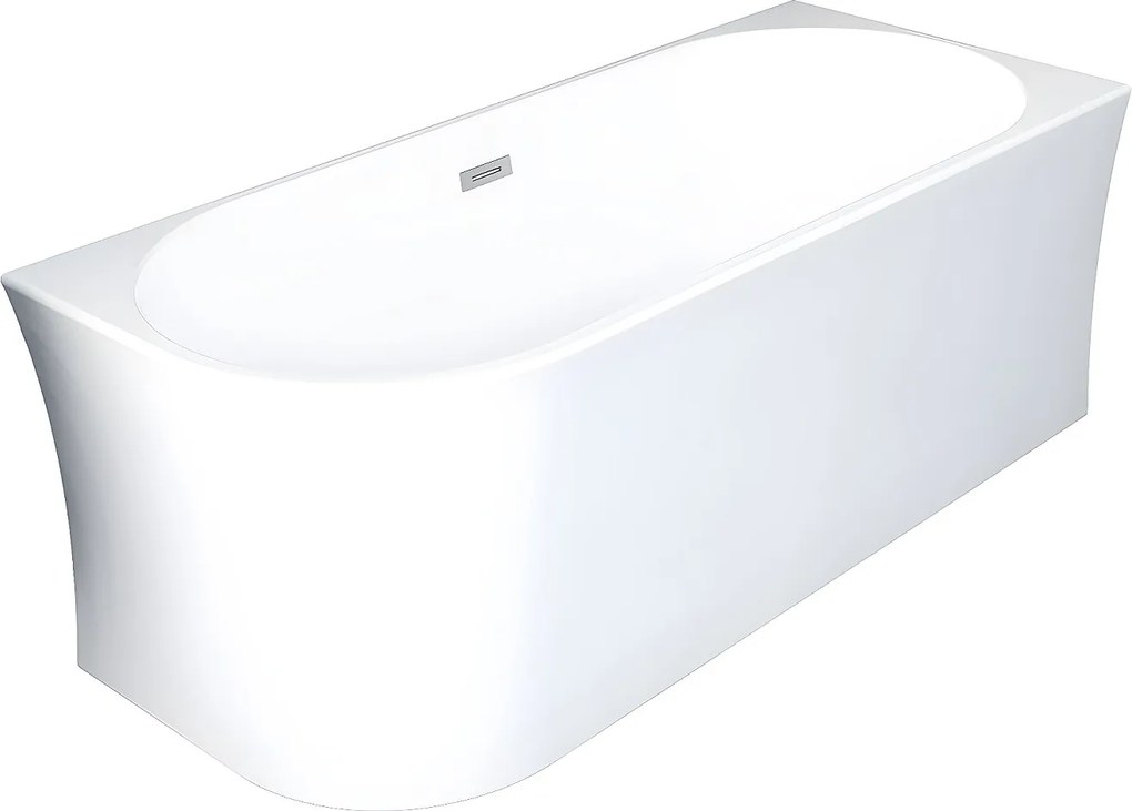 Wanna narożna - 228 l - 170 x 75 x 59 cm - Biała - Akryl - Prawostronna - PONTICOLA