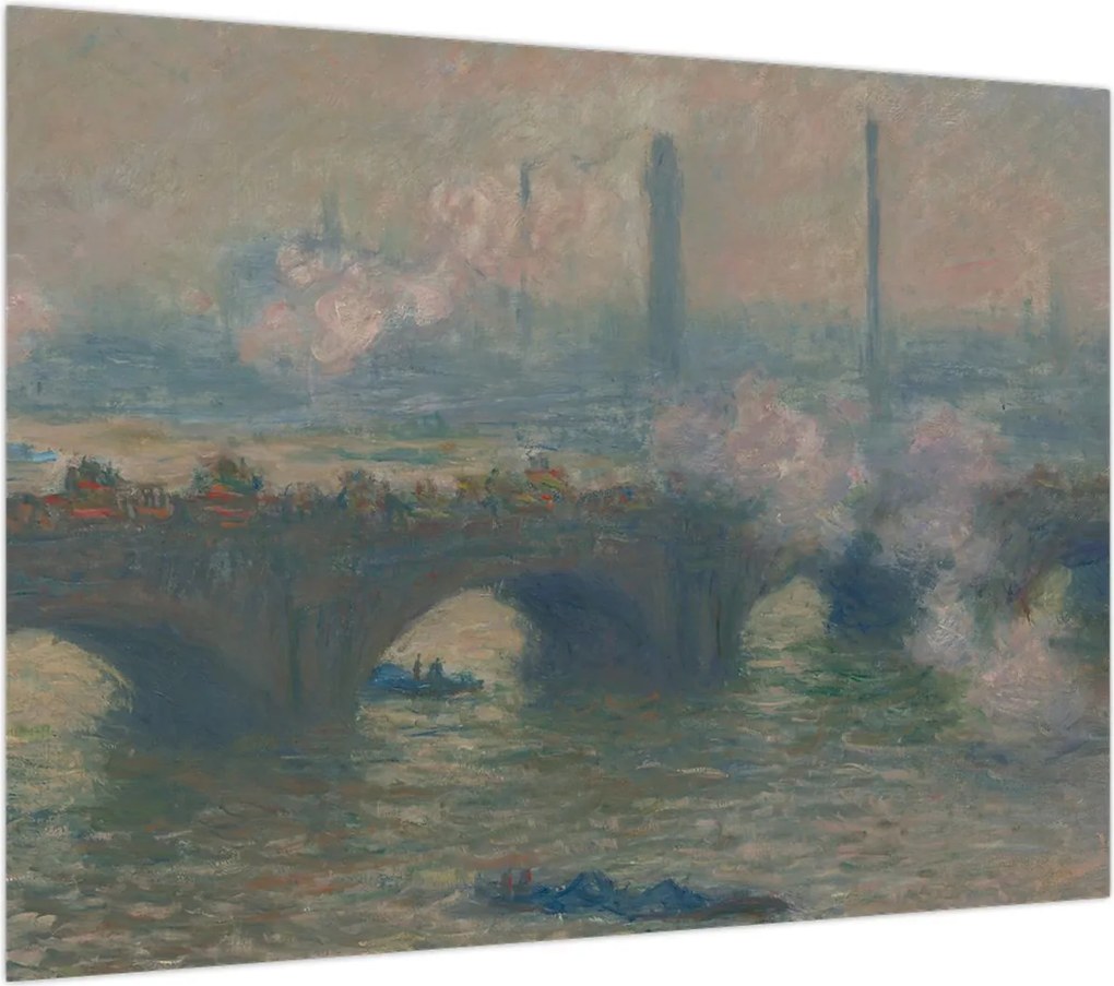 Obraz - Claude Monet, Waterloo Bridge, Gray Day, reprodukcje (70x50 cm)