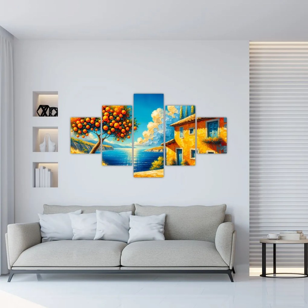 Obraz - Dom z pomarańczami II. (125x70 cm)