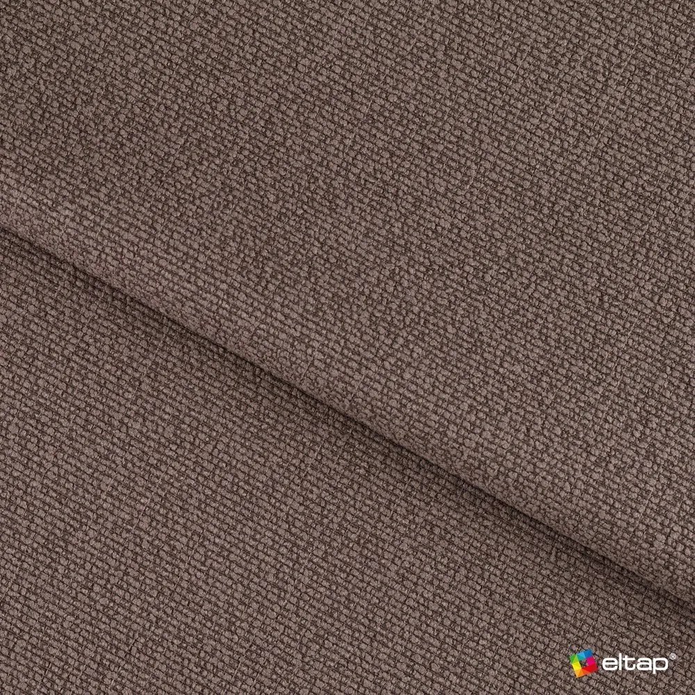 Brązowe tapicerowane łóżko dwuosobowe ze schowkiem ze stelażem 140x200 cm Carilla – ELTAP