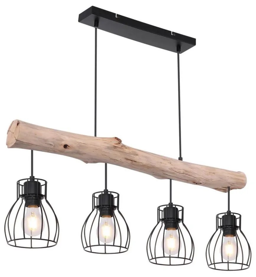 Globo 15326-4N - Lampa wisząca MINA 4xE27/40W/230V na linkach