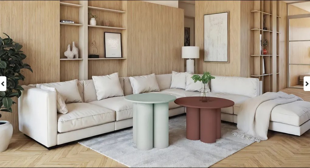 Miętowy stolik kawowy 60 cm G8-R18