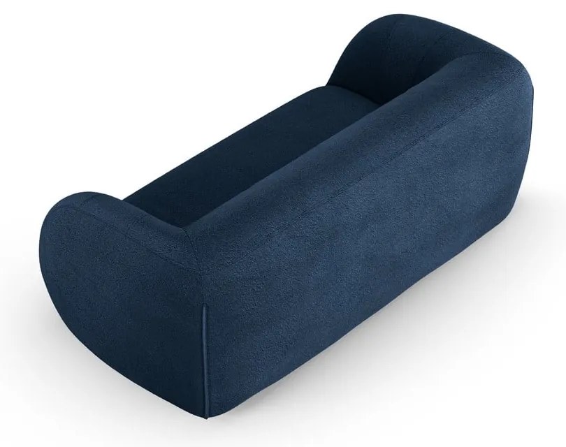 Niebieska sofa z materiału bouclé 210 cm Essen – Cosmopolitan Design