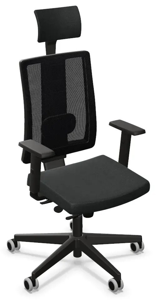 Fotel biurowy NAVIGO czarny ergonomiczny NOWY STYL