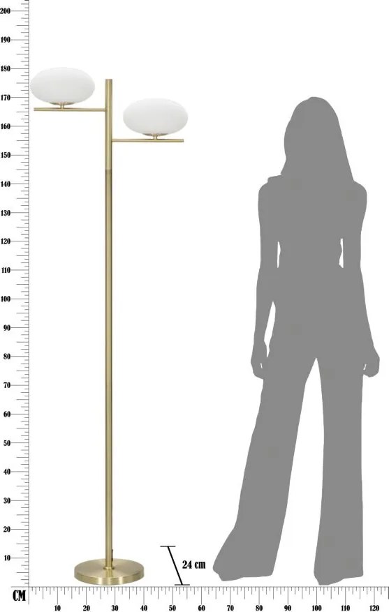 Lampa podłogowa GLAMY OVAL, 180 cm