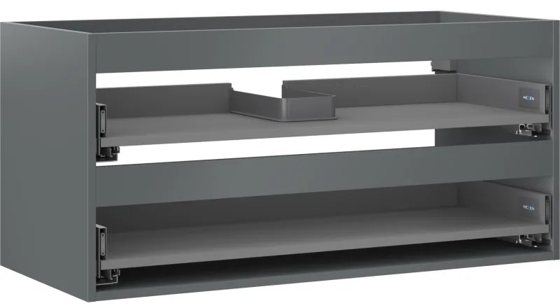Mexen Box-A korpus szafki podumywalkowej 100 cm, 2 szuflady, grafit mat - 91AX0-1000-470-2-66