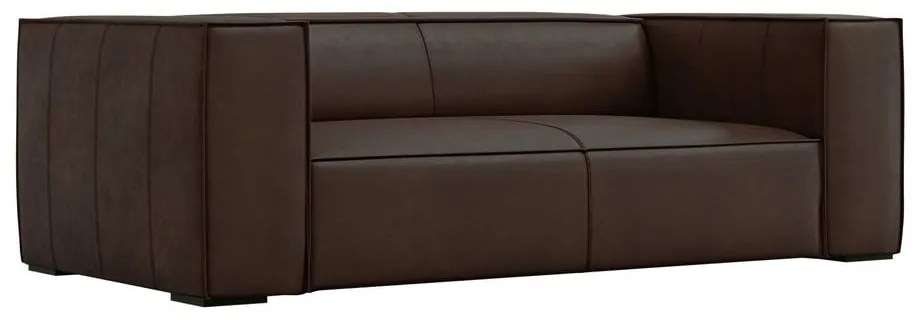 Ciemnobrązowa skórzana sofa 212 cm Madame – Windsor &amp; Co Sofas