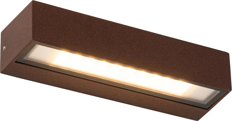 Industrialna lampa ścienna rdzawo-brązowa z LED IP65 - Steph