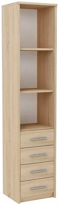 Skandynawski regał do salonu dąb sonoma M6-G01