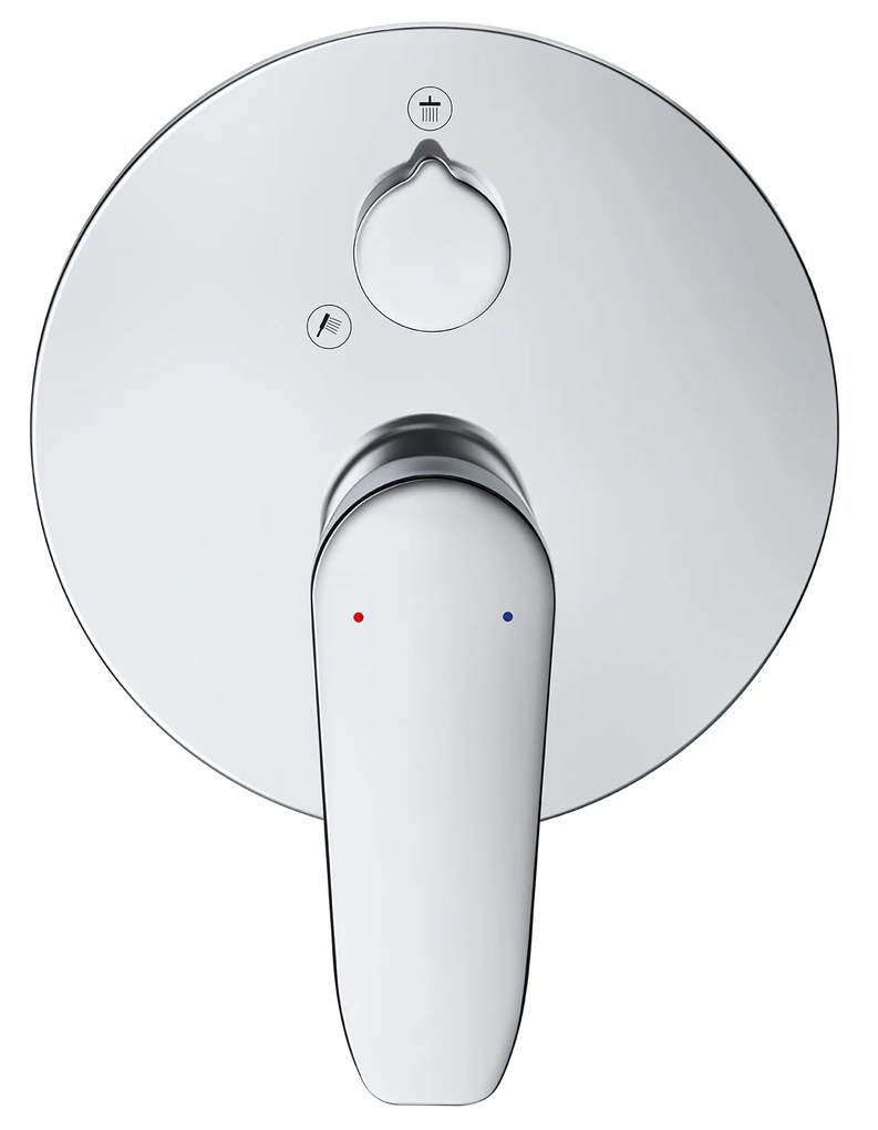 Duravit B.1 bateria prysznicowaMosiądz - Chrom - 2 tryby wylewki - Ø 17 cm