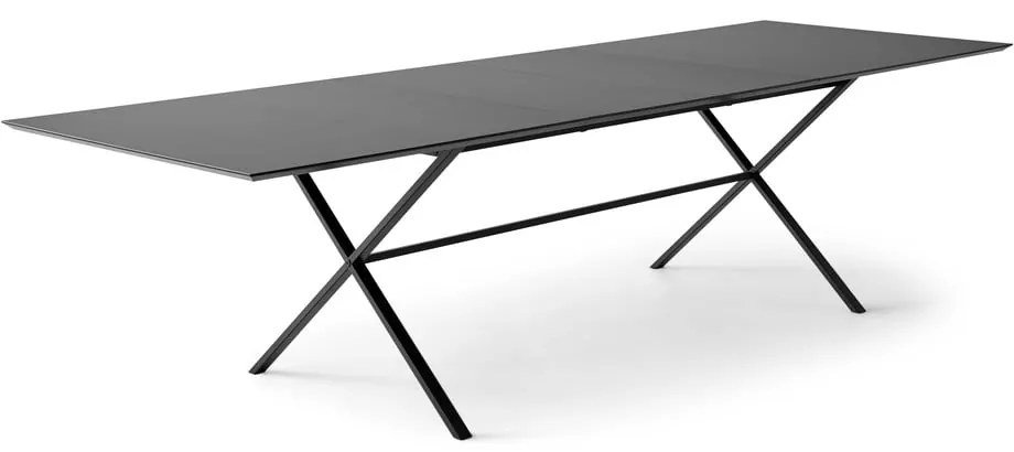 Czarny rozkładany stół z czarnym blatem 100x210 cm Meza – Hammel Furniture