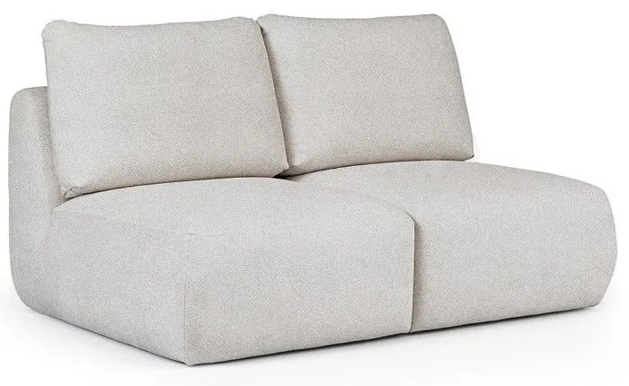 Jasnoszara sofa z materiału bouclé 164 cm Mirel – Rodier