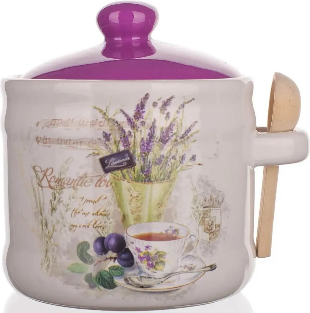 Banquet LAVENDER pojemnik z łyżeczką