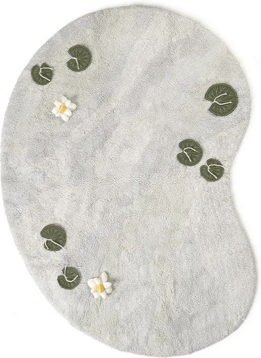 Jasnoszary bawełniany dziecięcy dywan do zabawy 130x170 cm Swan Lake – Lorena Canals