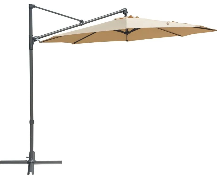 Beżowy parasol ogrodowy ø 300 cm Roja – Rojaplast