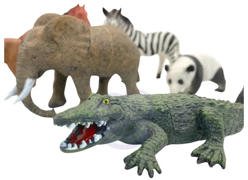 Woopie zestaw figurki safari + mata 24 el.