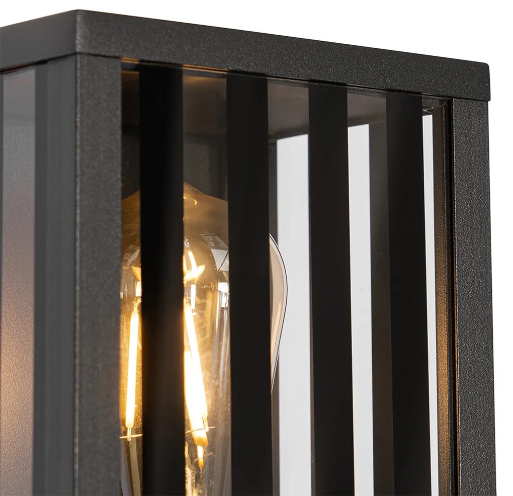 Zewnetrzna Nowoczesna lampa ścienna zewnętrzna czarna 26 cm IP44 - Dijon Nowoczesny Oswietlenie zewnetrzne