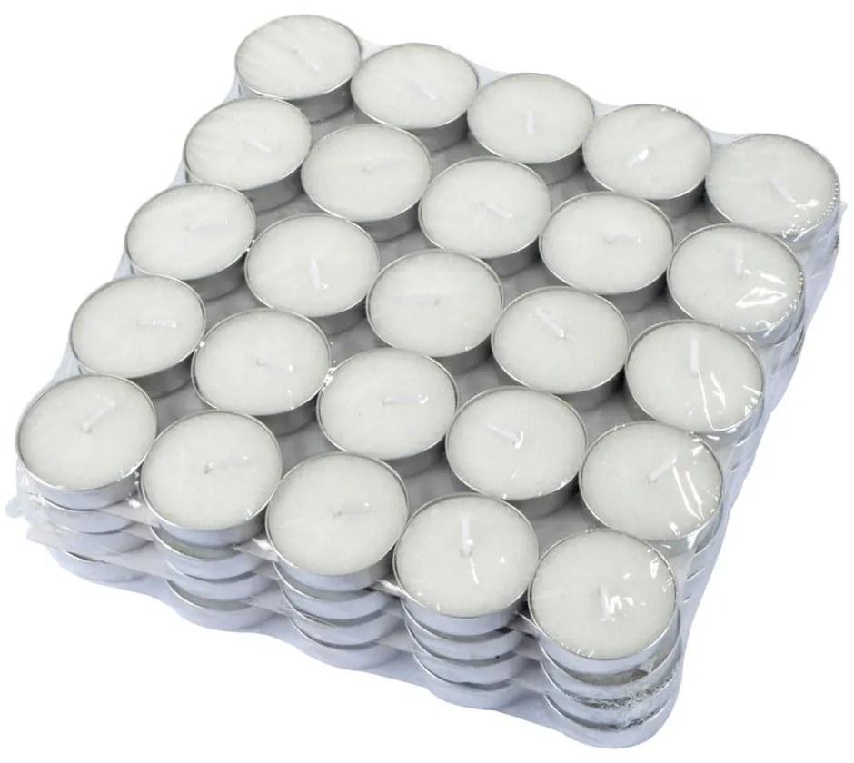 Świece typu tealight zestaw 100 szt. czas palenia 3 h – Homéa
