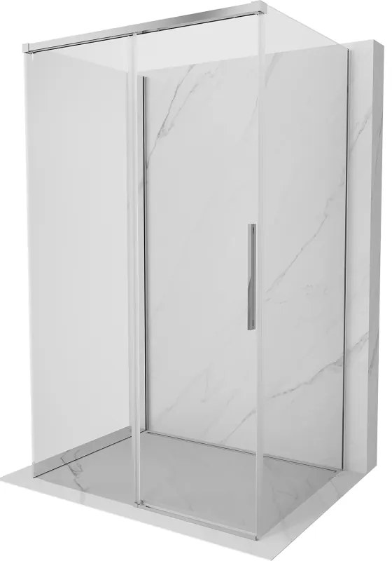 Mexen Rox-3S kabina prysznicowa 3-ścienna rozsuwana 105 x 85 cm, transparent, chrom - 8C2-105-085-01-00-3S