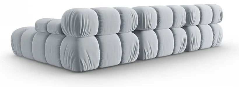 Jasnoniebieska aksamitna sofa 285 cm Bellis – Micadoni Home