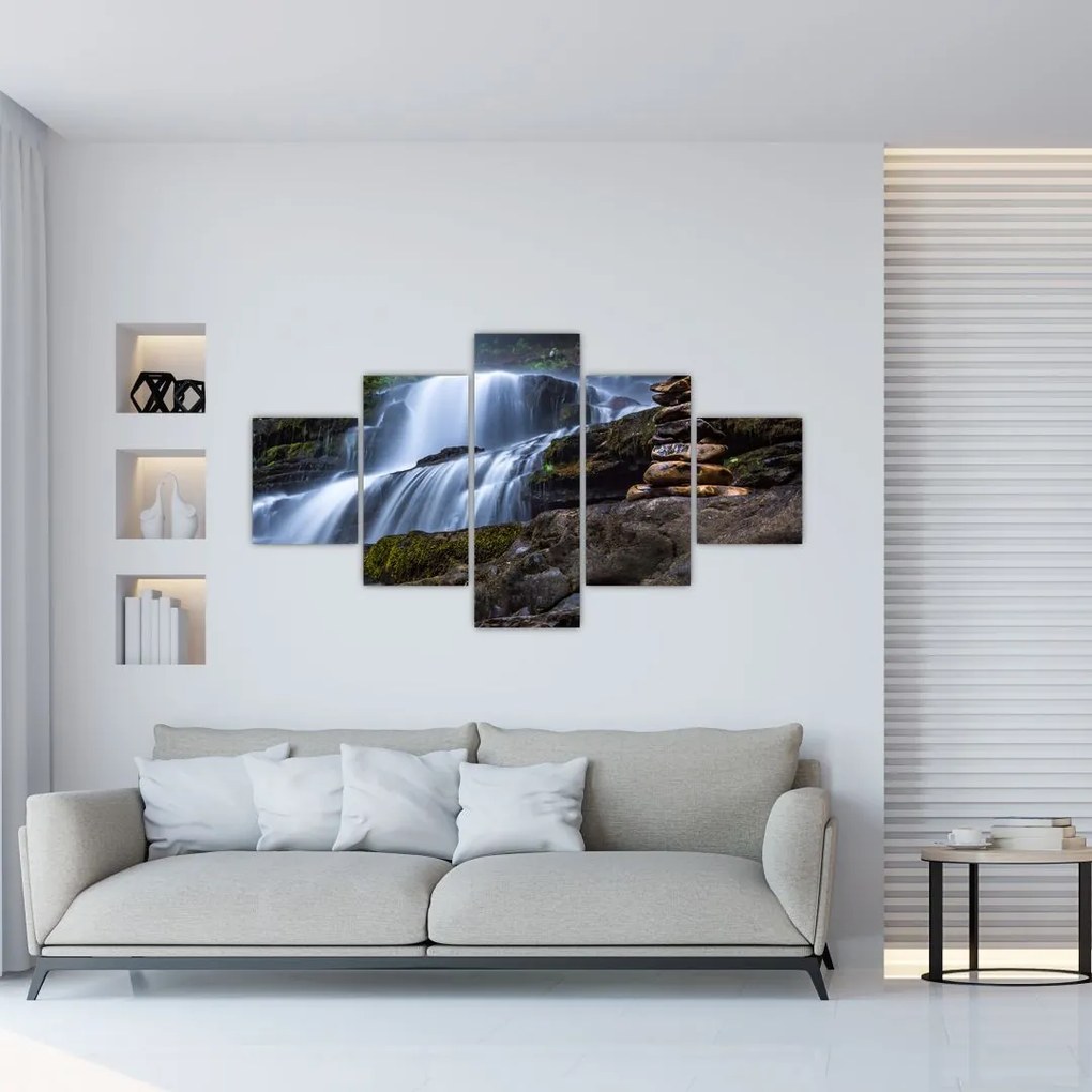 Obraz wodospadu (125x70 cm)