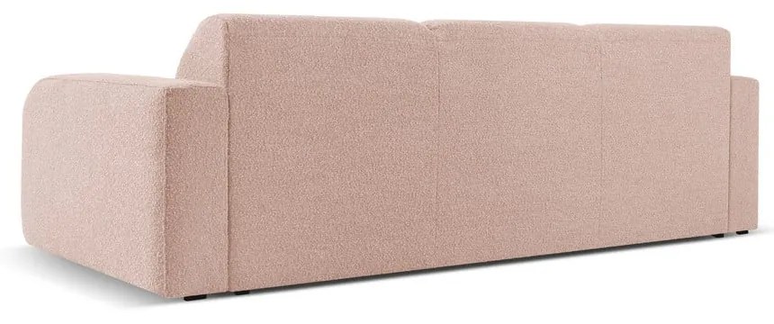 Różowa sofa z materiału bouclé 235 cm Molino – Micadoni Home